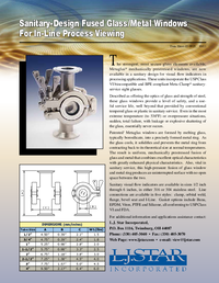 Thumbnail of document Data Sheet - Metaclamp® Sanitary Sight Flow Indicator